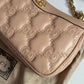 Gucci baguette rosa monogram