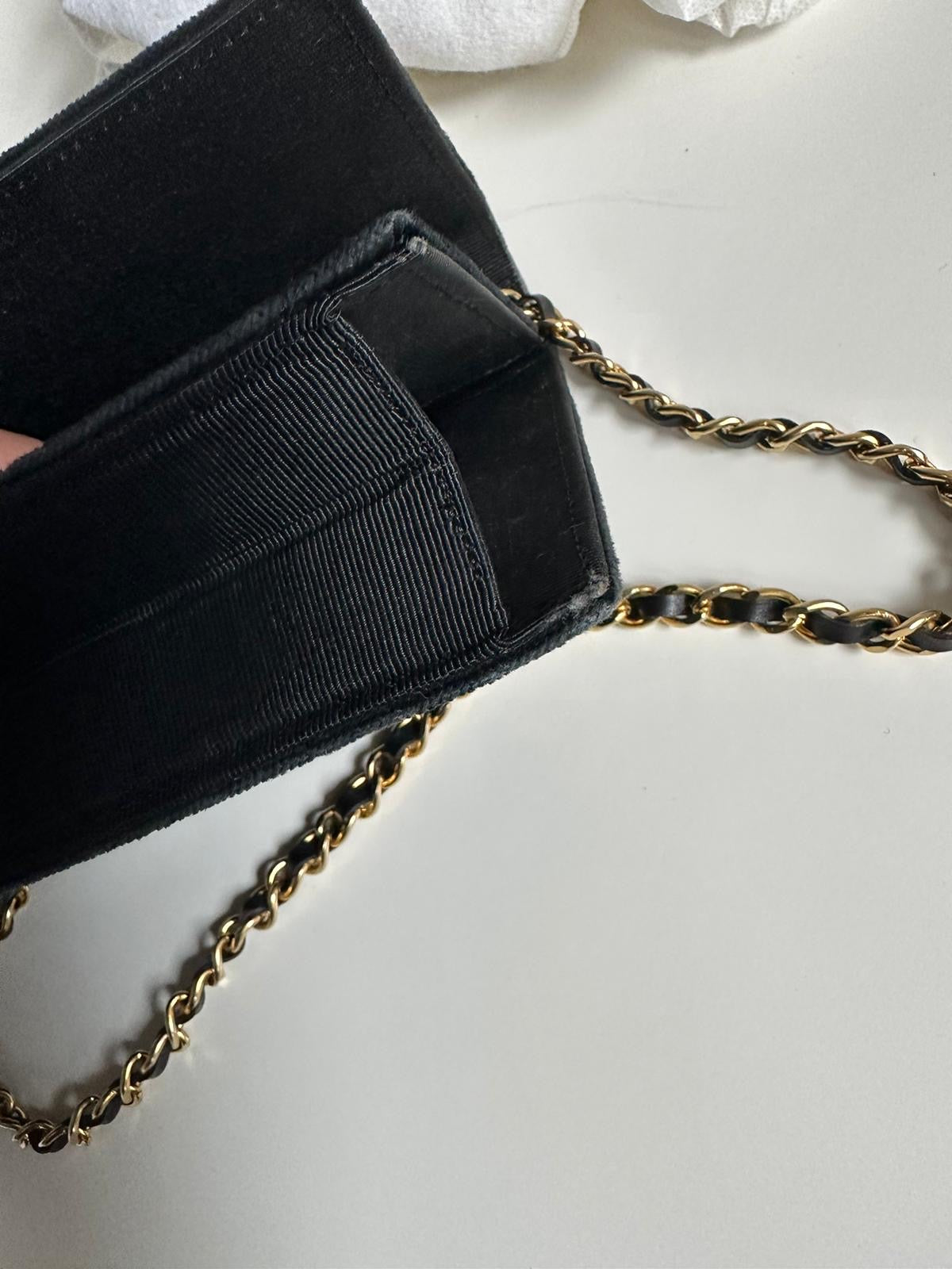 Vintage Chanel Velvet Bag