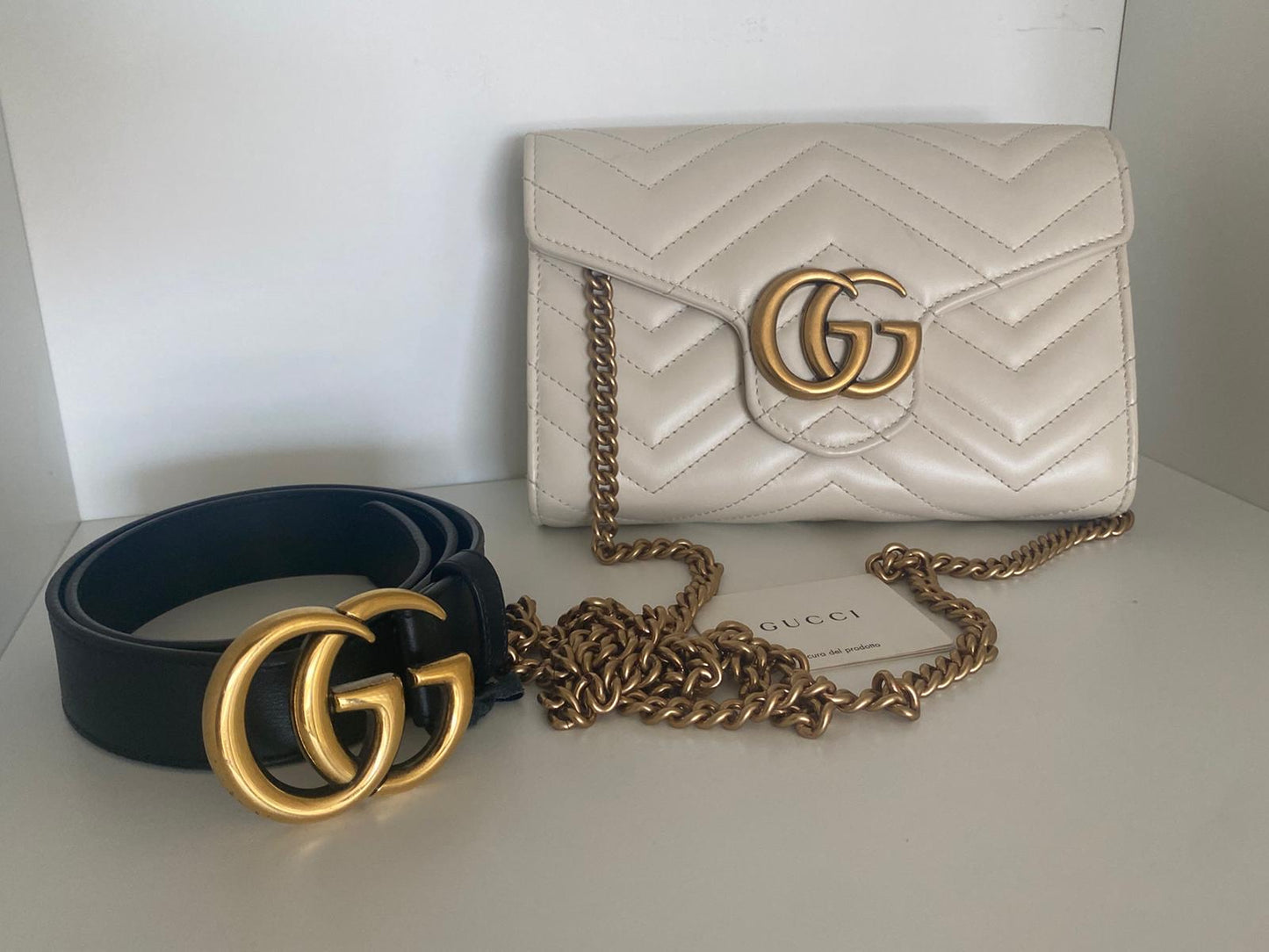 Gucci Marmont panna.