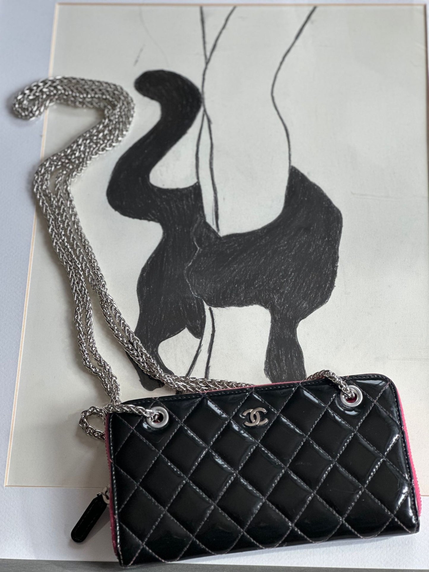 Re-worked Zippy Chanel WOC in vernice