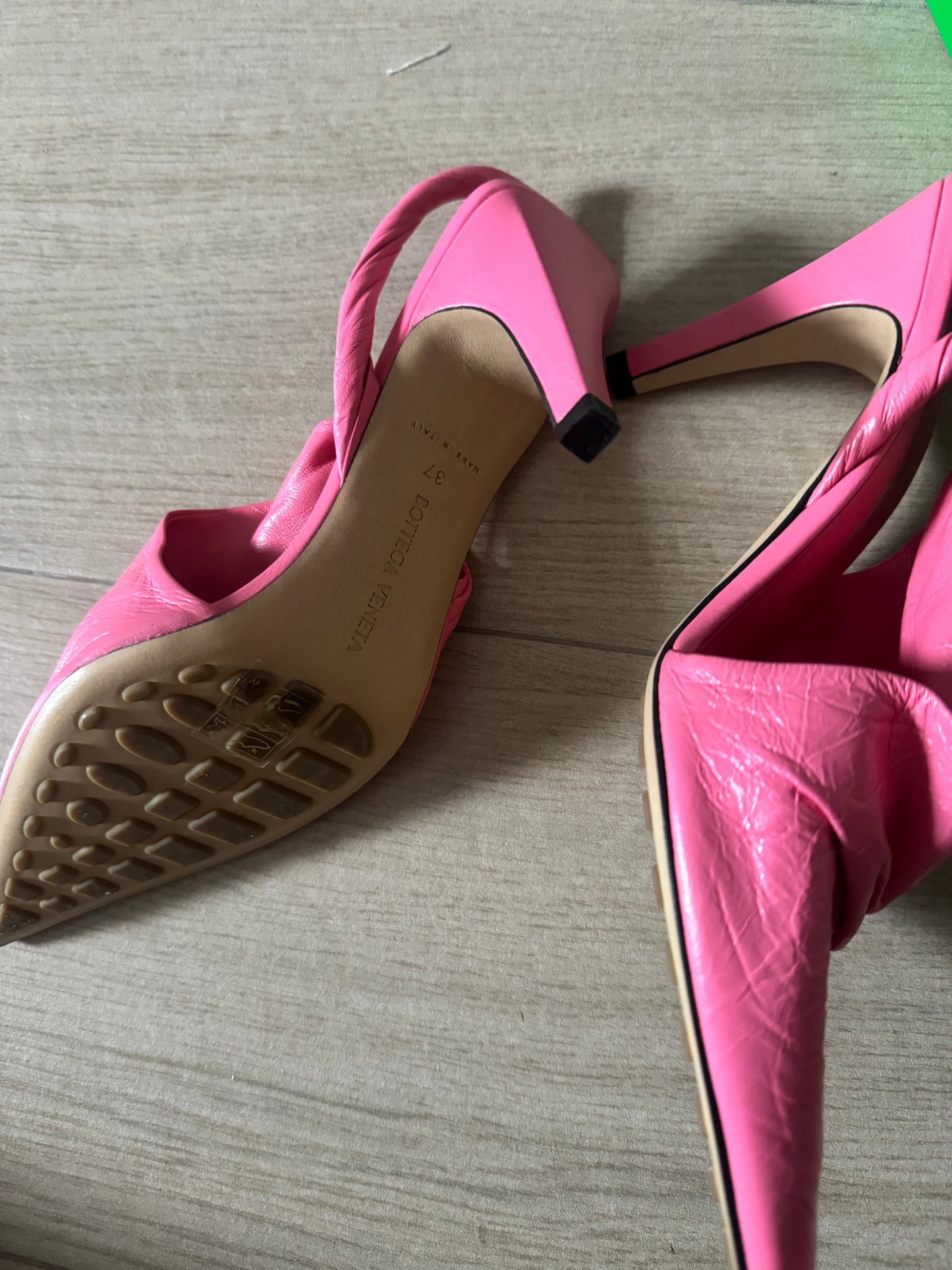 Bottega Veneta Asymmetric Sling Back pink