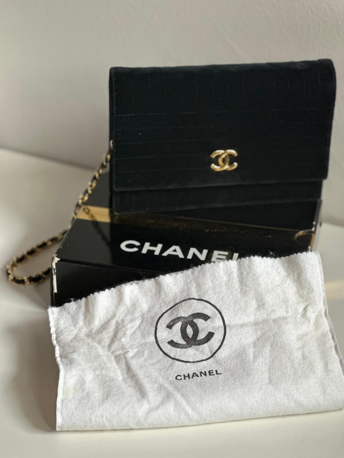 Vintage Chanel Velvet Bag