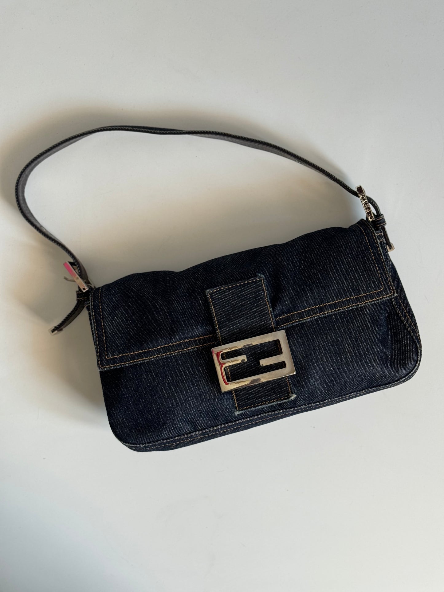 Vintage Fendi Baguette in Denim