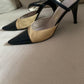 Vintage Bicolor Classic Slingback Chanel