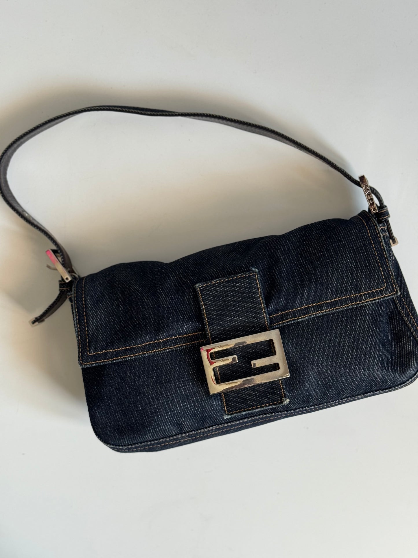 Vintage Fendi Baguette in Denim