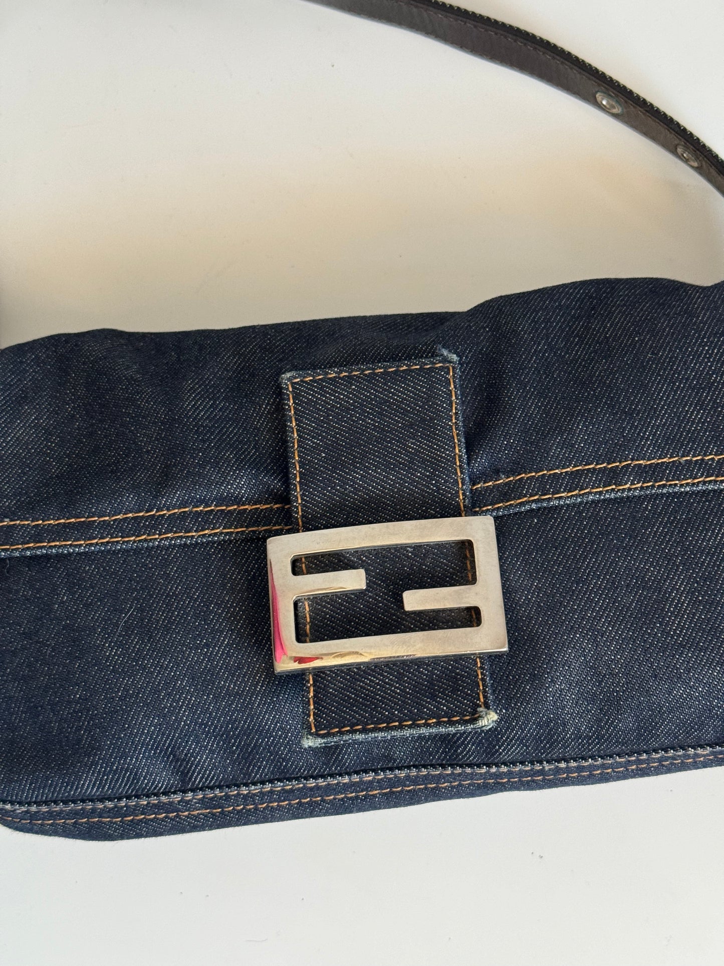 Vintage Fendi Baguette in Denim