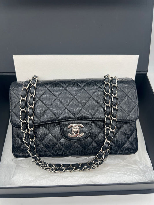 Chanel caviar nera misura piccola