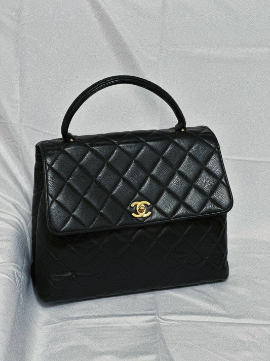 Vintage Chanel Top Handle in Caviar