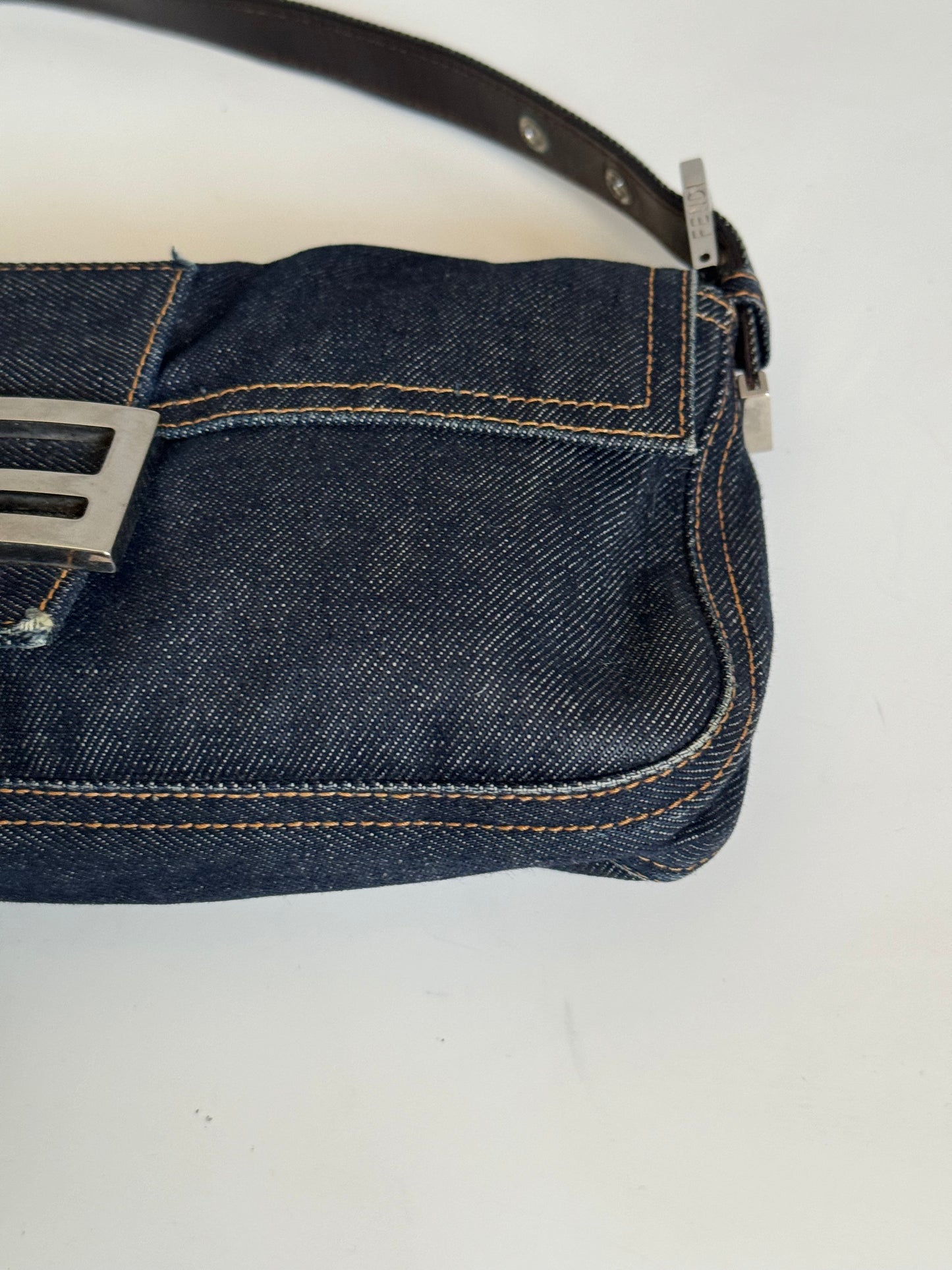 Vintage Fendi Baguette in Denim