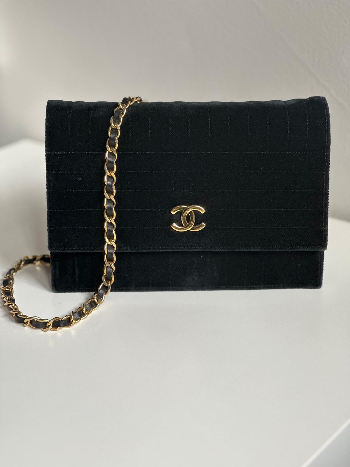 Vintage Chanel Velvet Bag