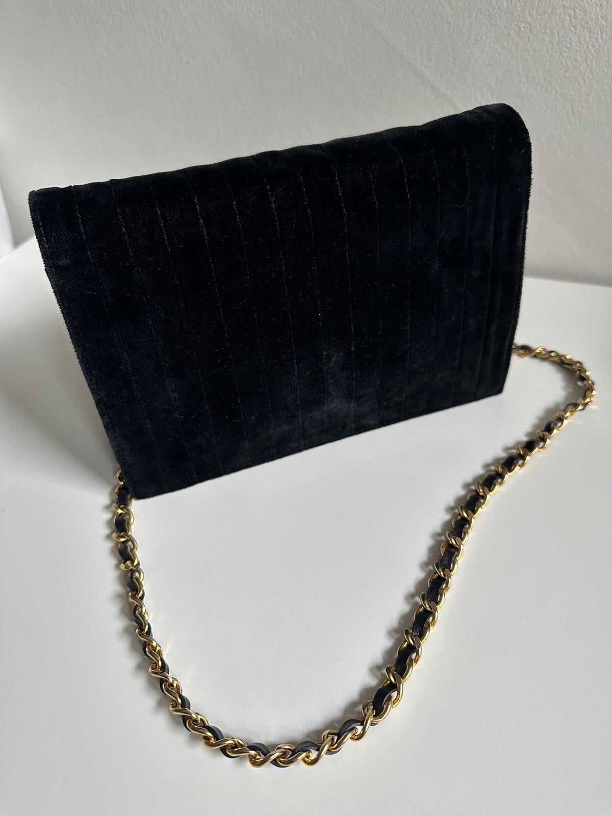 Vintage Chanel Velvet Bag