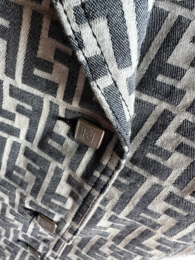 Gilet Fendi monogram Grigio