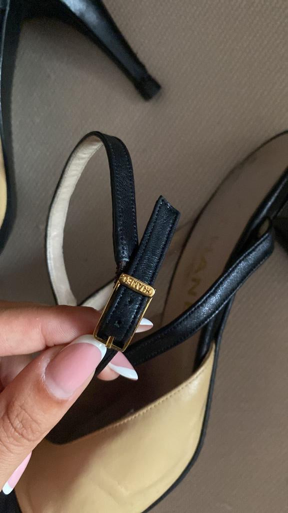 Vintage Bicolor Classic Slingback Chanel