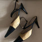 Vintage Bicolor Classic Slingback Chanel