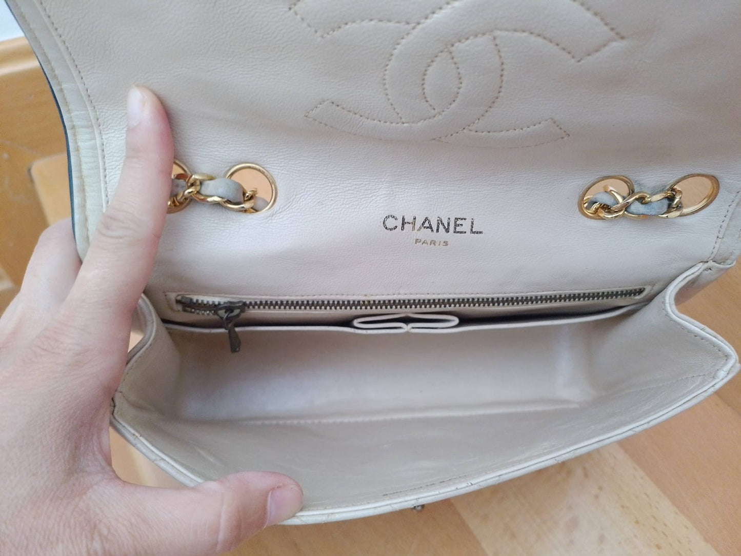 Chanel vintage Beige e blu