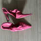 Bottega Veneta Asymmetric Sling Back pink