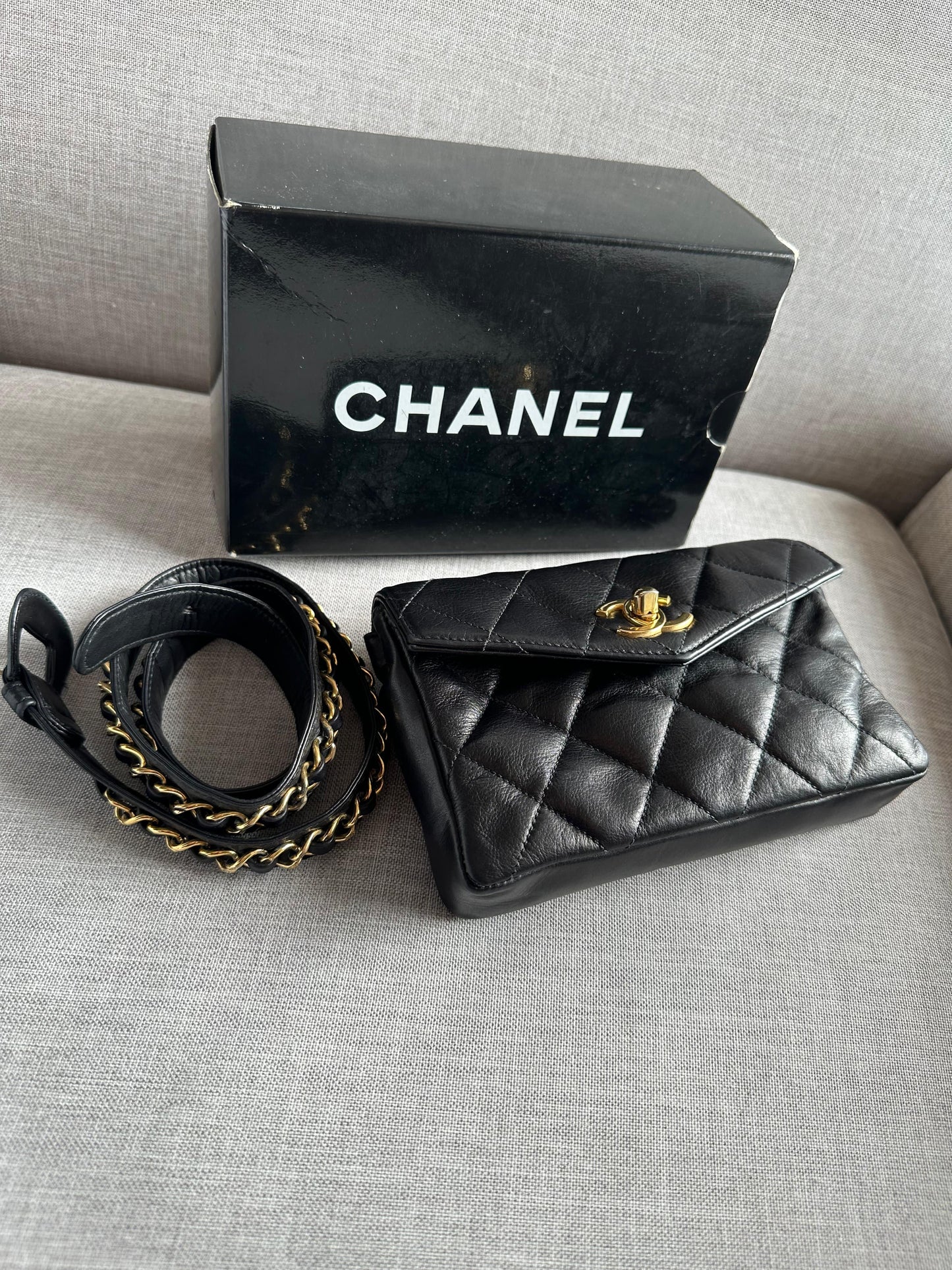 Vintage Beg on Belt Chanel