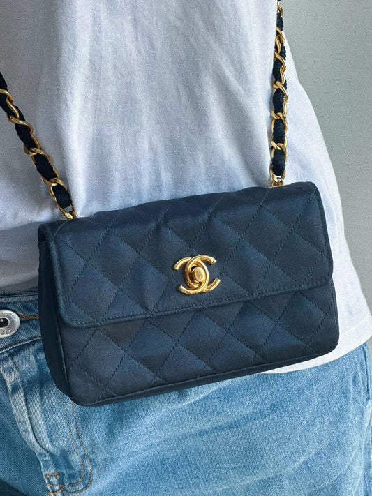 Vintage Chanel Satin Bag