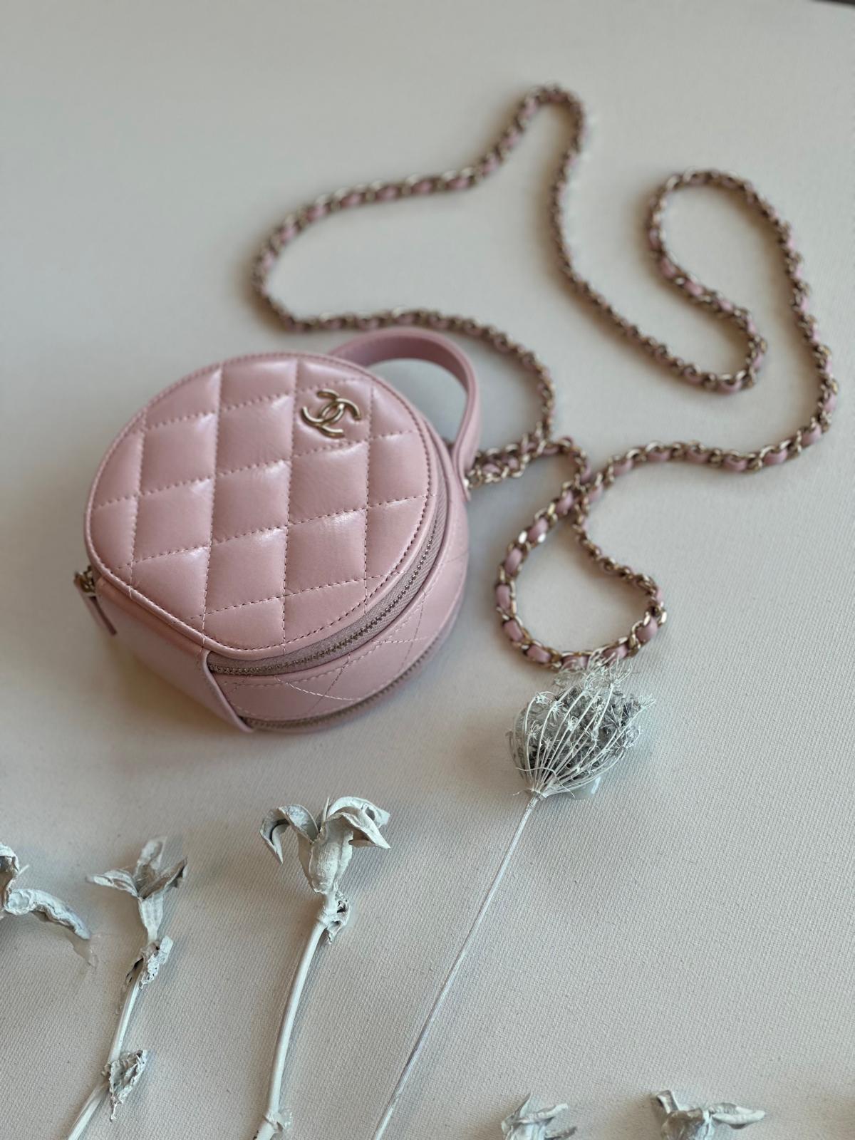 Chanel Pink Small Round bag