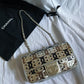 Chanel argento classic Flap cc laser cut metallic