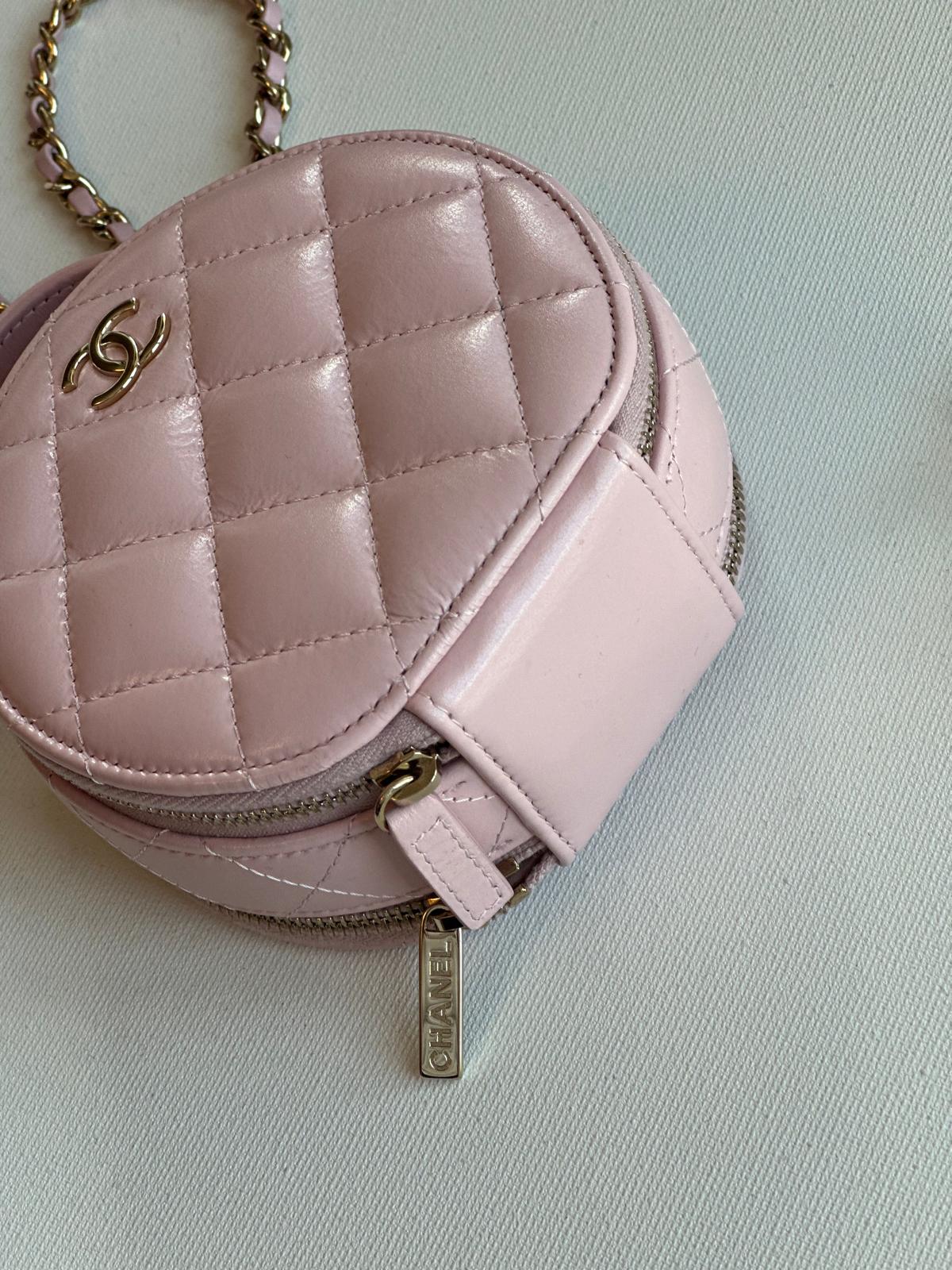 Chanel Pink Small Round bag