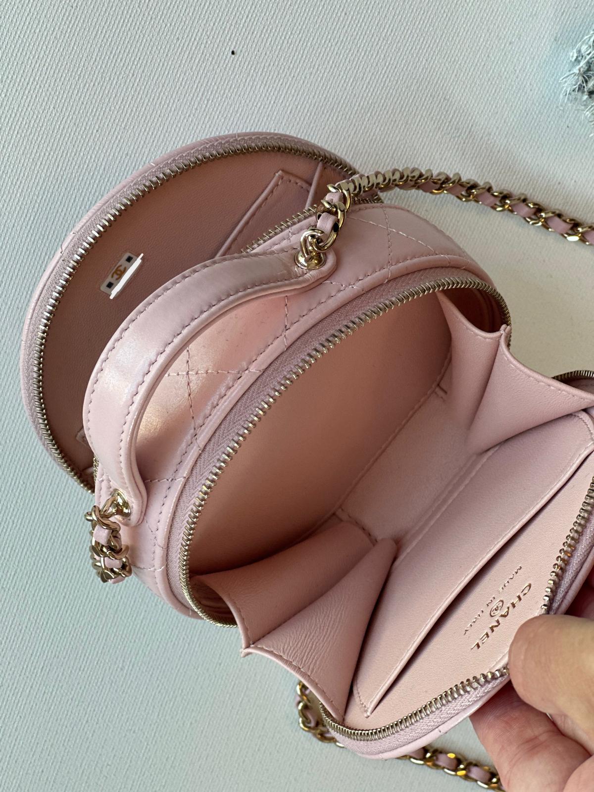 Chanel Pink Small Round bag