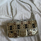 Chanel argento classic Flap cc laser cut metallic