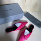 mules Balenciaga knife fucsia