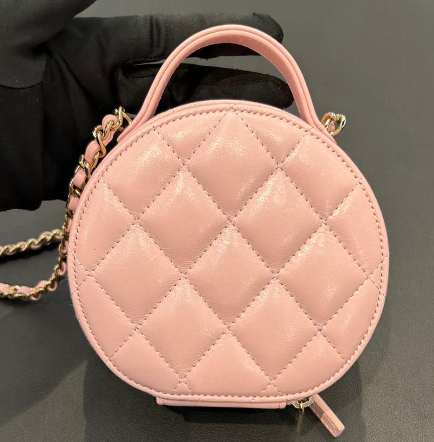 Chanel Pink Small Round bag