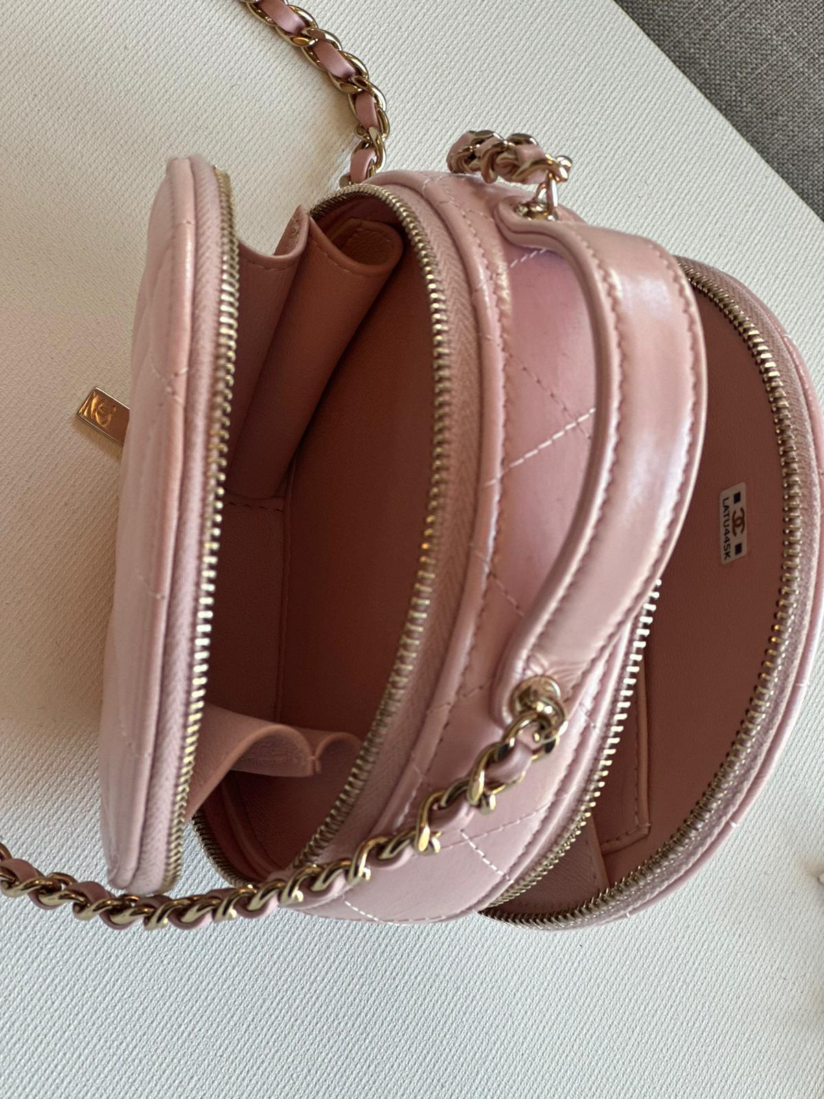 Chanel Pink Small Round bag