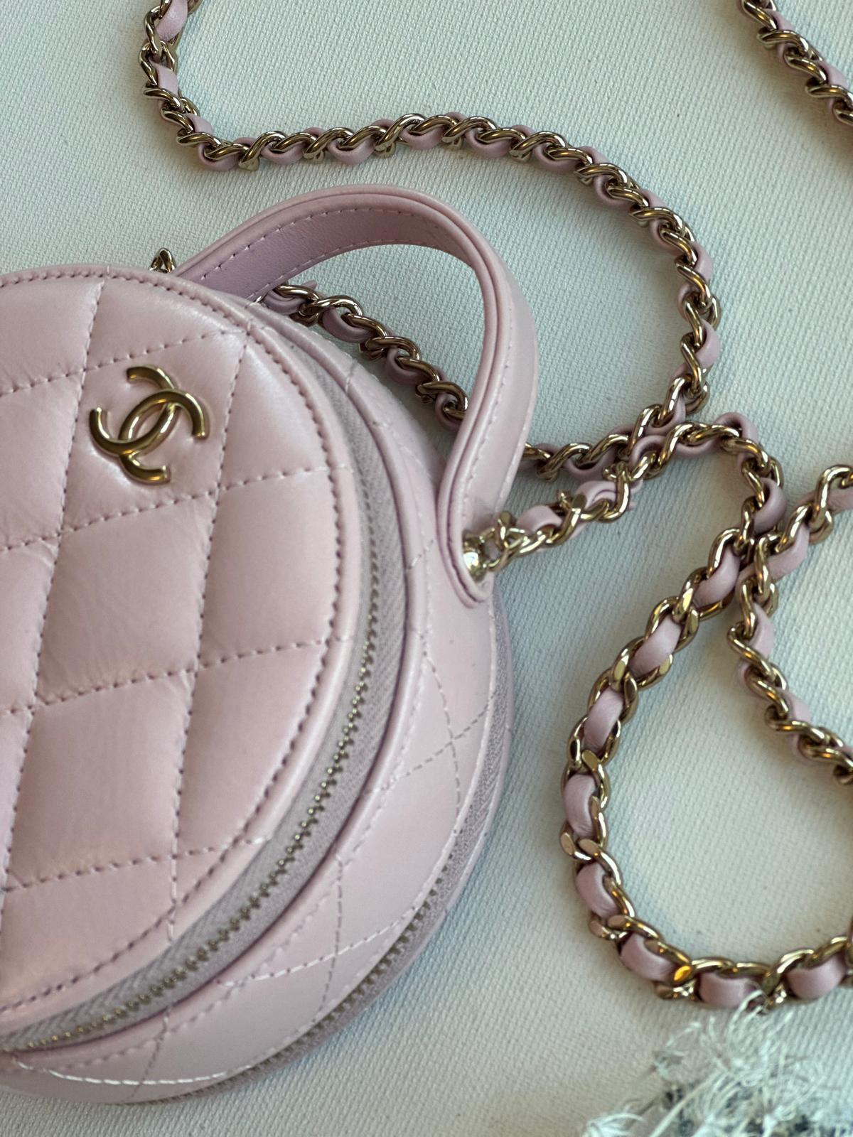 Chanel Pink Small Round bag