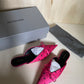 mules Balenciaga knife fucsia